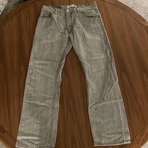 Levi’s Gray Straight Leg Men’s Jeans 33 x 32